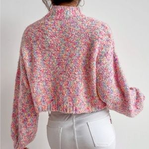 Pink Cropped Sweater